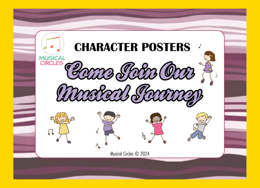 Treble Clef Posters Set: 54 Posters For 3-Books Set